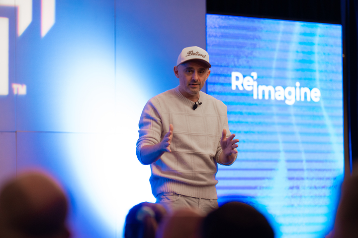 Keynote speaker Gary Vaynerchuk speaking on stage
