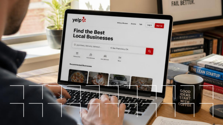 laptop screen showing yelp.com website